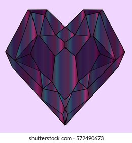 Purple Heart Crystal