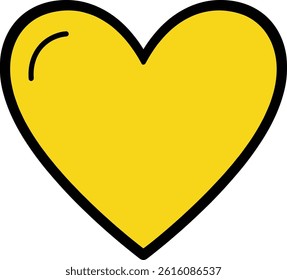 Purple heart emoji isolated vector icon.