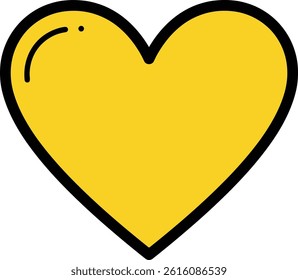 Purple heart emoji isolated vector icon.