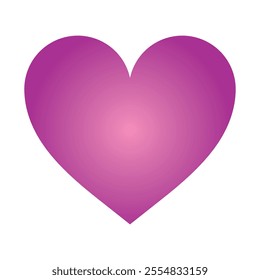 Purple heart icon isolated on a white background, vector illustration icon trendy design. I love you symbol. Happy Valentine's Day. Healt care concept sign vector. Love and romance sign