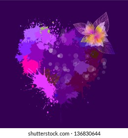 The purple heart of the ink spots
