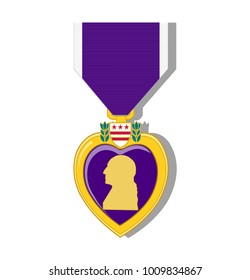 166 Purple heart medal Stock Vectors, Images & Vector Art | Shutterstock