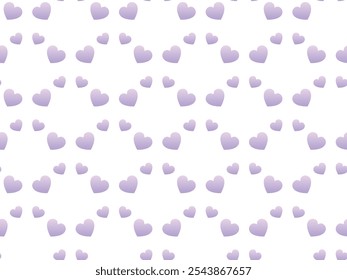 Purple heart pattern in Gradient color style vector