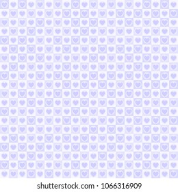 Purple heart pattern. Seamless vector
