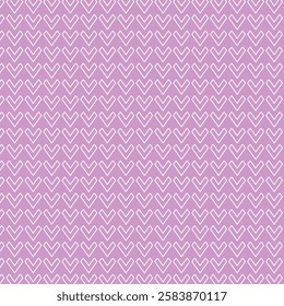 Purple Heart Seamless Vector Pattern