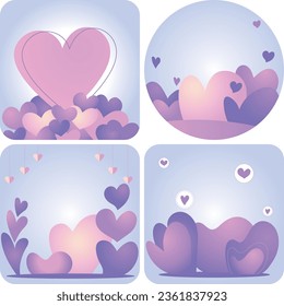 Purple Heartfelt Collection A Quartet of Love
