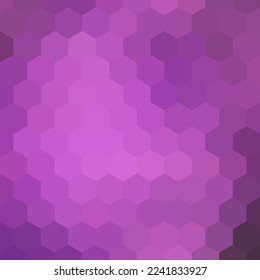 Purple hexagon background. Vector graphics.