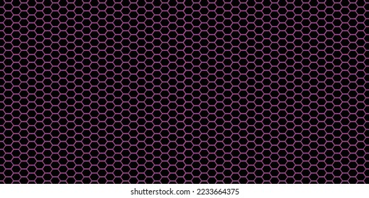 Purple hexagon and black background