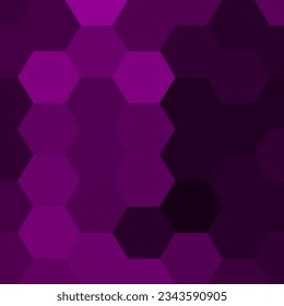 Purple hexagon - geometric background. Vector illustration, fully editable, you can change the shape and color.