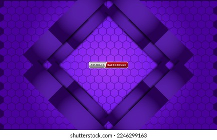 fondo de lujo abstracto púrpura hexagonal