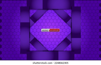 fondo de lujo abstracto púrpura hexagonal