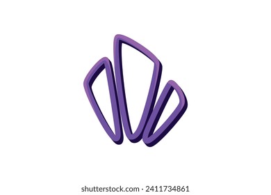 Purple Highlight Note Sticker Design