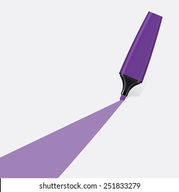 Purple highlighter vector.
