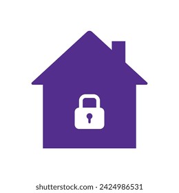 Purple Home Icon, House Icon