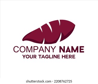 purple honey cassava logo vector