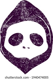 purple hooded skull grim reaper
