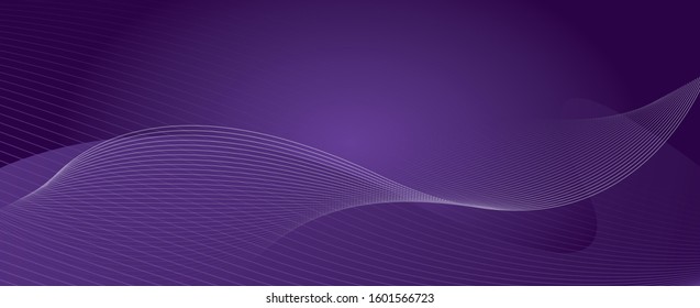 Purple horizontal abstract waving texture background  