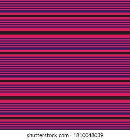 Purple Horizontal striped seamless pattern background suitable for fashion textiles, graphics