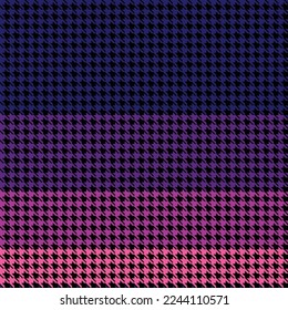 Purple Houndstooth with color combination.