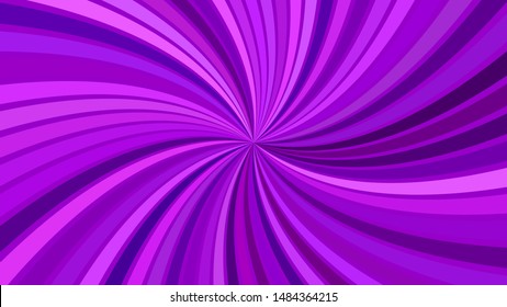 Purple hypnotic abstract spiral background - vector design with striped rays