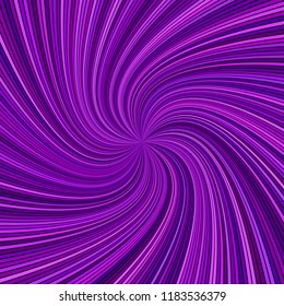 Purple hypnotic abstract spiral ray burst stripe background - vector graphic