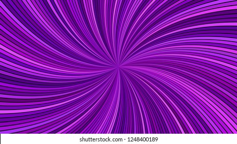 Purple hypnotic abstract swirl stripe background - vector curved ray graphic