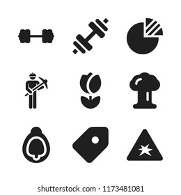 purple icon. 9 purple vector icons set. tulip, fig and explosion icons for web and design about purple theme