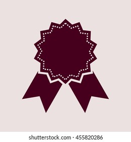 Purple Icon of Badge. Eps-10.