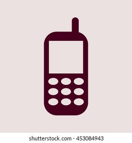 Purple Icon of Call. Eps-10.