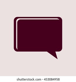 Purple Icon of Comments. Eps-10.