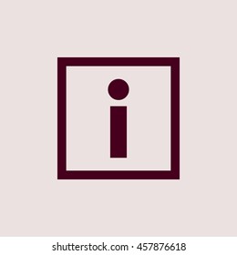 Purple Icon of Info. Eps-10.