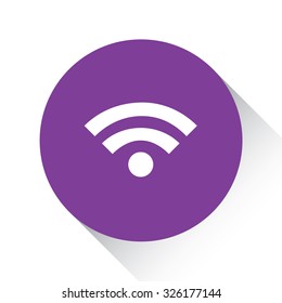A Purple Icon Isolated on a White Background - Radar