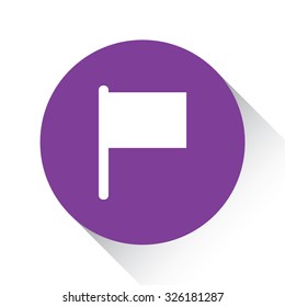 A Purple Icon Isolated on a White Background - Flag