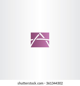 purple icon letter a logotype logo vector brand