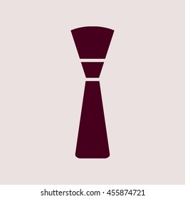 Purple Icon of Make-Up Brush. Eps-10.