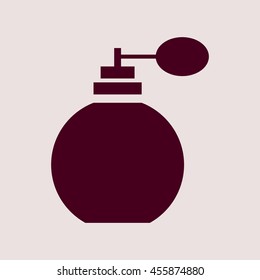 Purple Icon of Perfume Bottle. Eps-10.