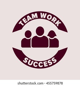 Purple Icon of Team. Eps-10.