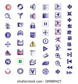 purple icons