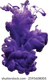 Purple ink in water, Purple smoke, purple watercolor stroke, watercolor stroke, purple splash,