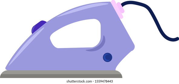 Purple Iron Illustration Vector On White Stock Vector (Royalty Free ...