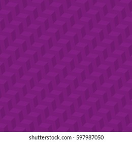 Purple Isometric Chevron Pattern. Neutral Seamless Herringbone Wallpaper Pattern for Modern Design in Flat Style. Tileable Geometric Tech Vector Background.