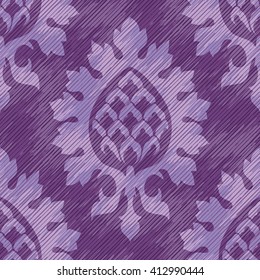 Purple Italian pattern seamless vector background tile
