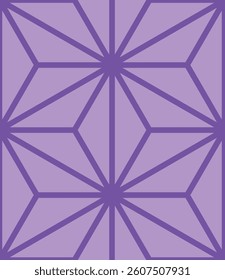 Purple Japanese modern design hemp leaf pattern. Can be connected and used.