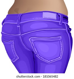 purple jeans