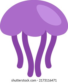 Purple Jelly Fish Illustration Vector On Stock Vector (Royalty Free ...