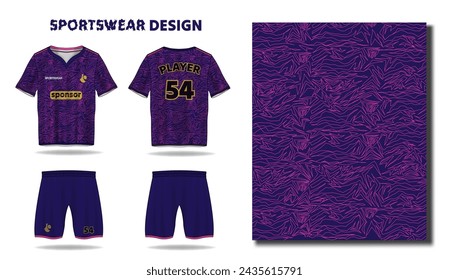 purple jersey sport t-shirt design, sportswear design, unveiling cutting edge designs for sports jerseys and sportswear, batik purple clothing t shirt design editable template collection