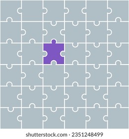 Purple jigsaw pattern. jigsaw line pattern. jigsaw seamless pattern. Decorative elements, clothing, paper wrapping, bathroom tiles, wall tiles, backdrop, background.