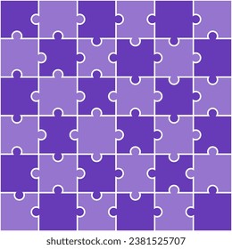 Purple jigsaw pattern. jigsaw line pattern. jigsaw seamless pattern. Decorative elements, clothing, paper wrapping, bathroom tiles, wall tiles, backdrop, background.