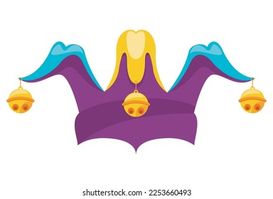 purple joker hat accessory ICON