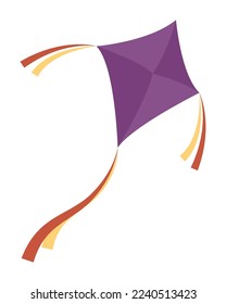 purple kite toy childish icon